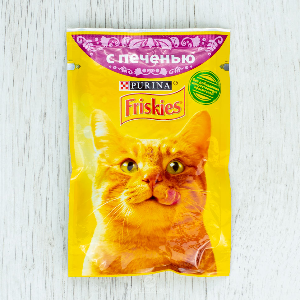 Корм для кошек Friskies с печенью 85г